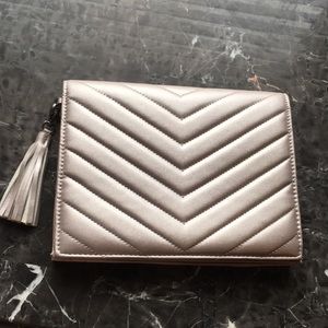 Neiman Marcus gold clutch